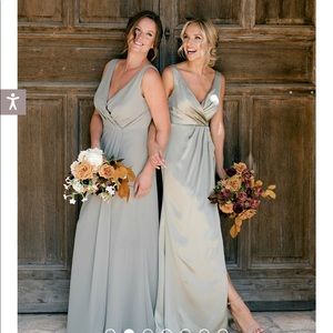 Revelry TAUPE Blair bridesmaid dress
